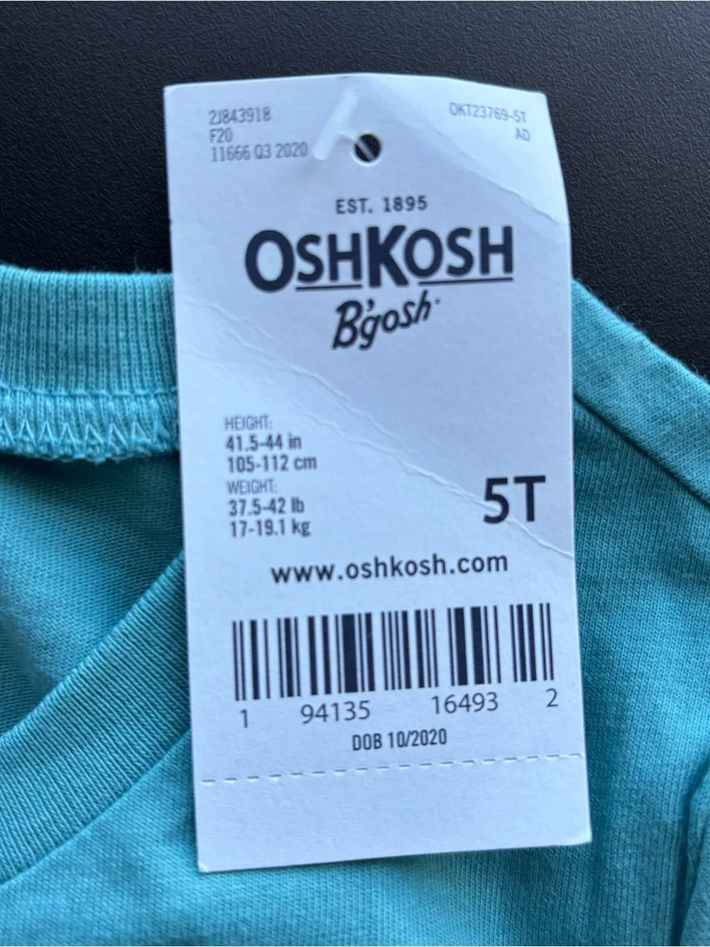 New OshKosh B'gosh Girls 5T Top & Leggings Set Long sleeve Hedgehog Blue Pink
